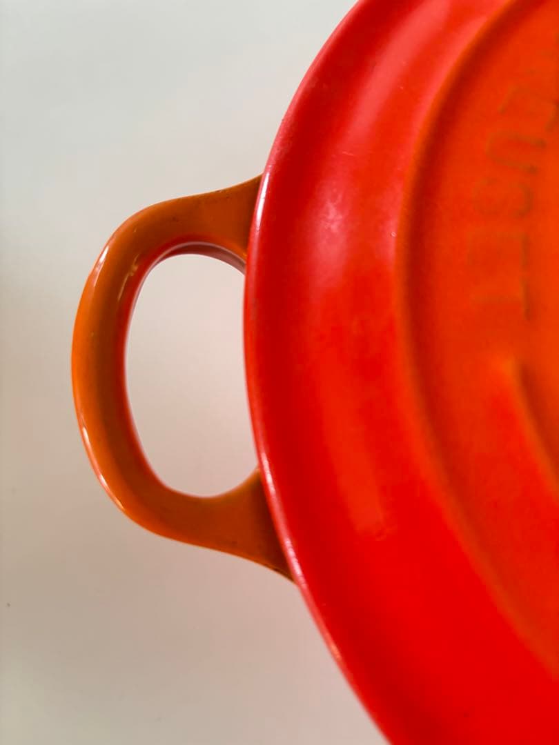 【最終お値下げ】LE CREUSET オレンジ ホーロー鍋 20cm