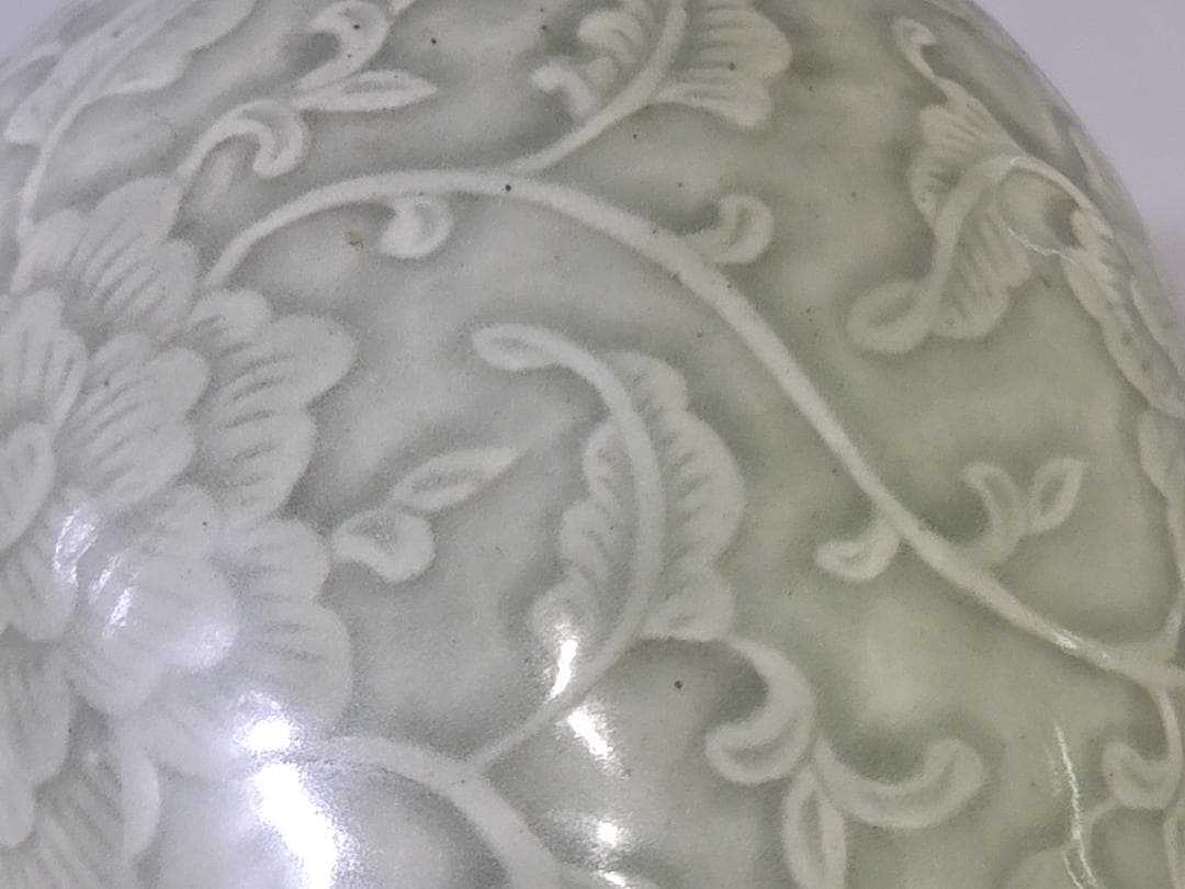 中国美術 青磁 花入 PR40