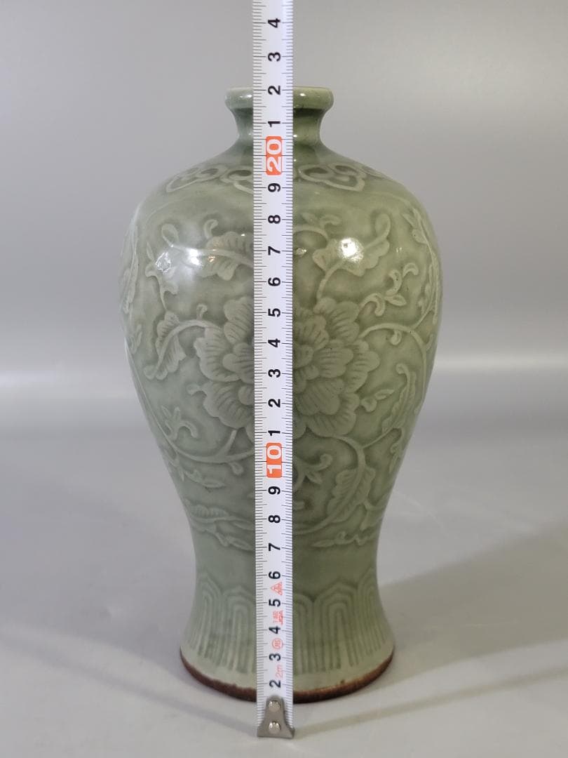 中国美術 青磁 花入 PR40