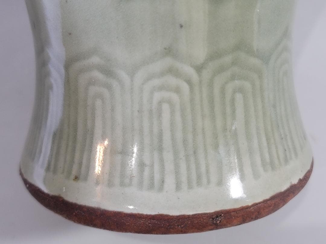 中国美術 青磁 花入 PR40