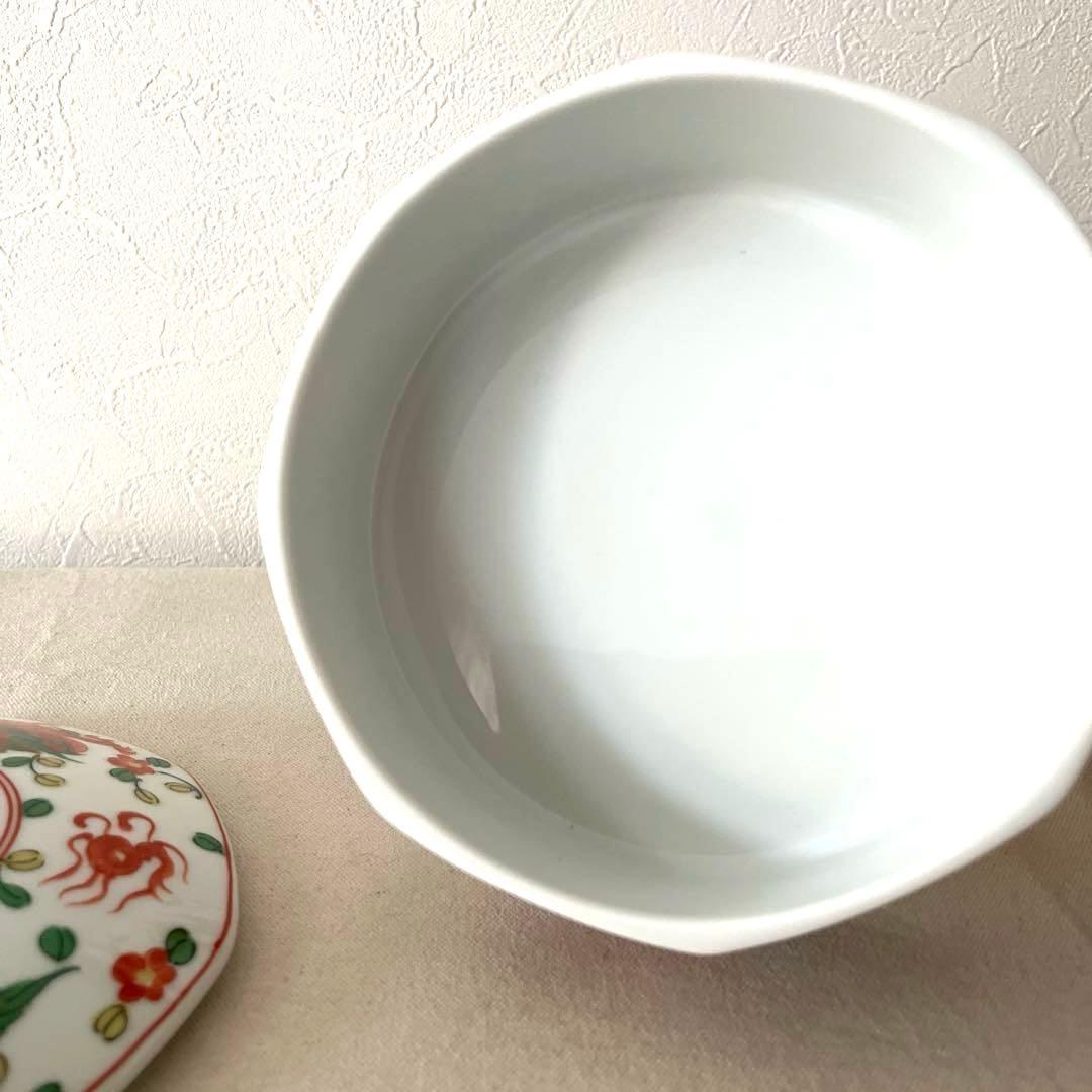 ☆M450 ○たち吉　赤絵　龍柄　蓋付き2段重【未使用】　美しい