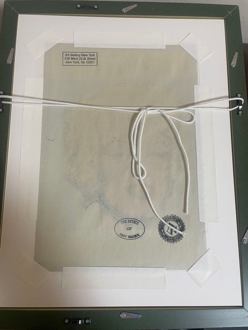 アンディウォーホルマリリンモンロー財団認定印