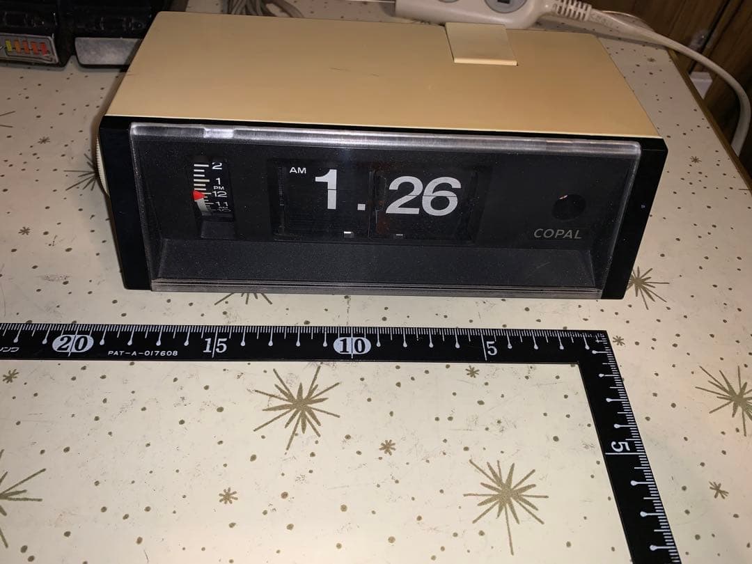 昭和レトロ　動作品ですが訳あり　コパル　COPAL パタパタ時計　スペースエイジ