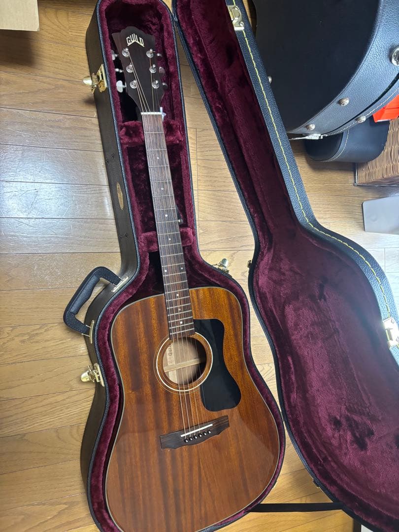 GUILD D-125 NAT 単板 ネック補修歴あり。エレアコ仕様
