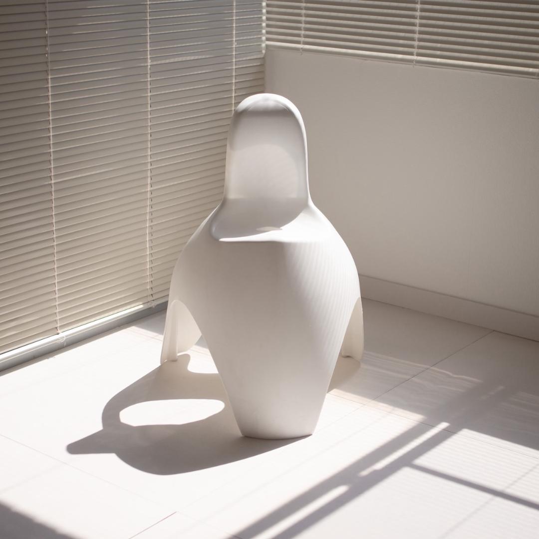 ぽよんとしたチェア ホワイト