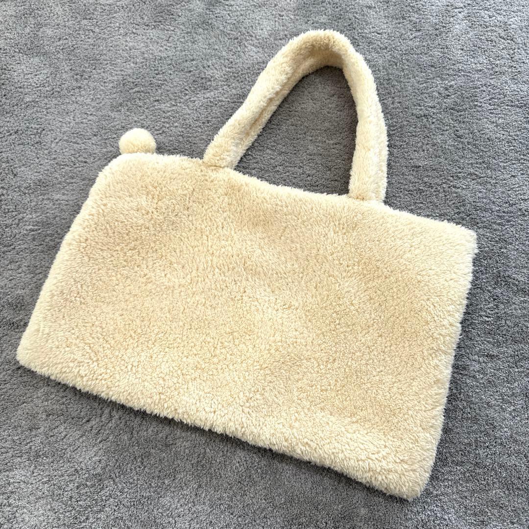 【美品】コリラックマ　トートバッグ　ボア　しっぽ　ポンポン　ビッグサイズ