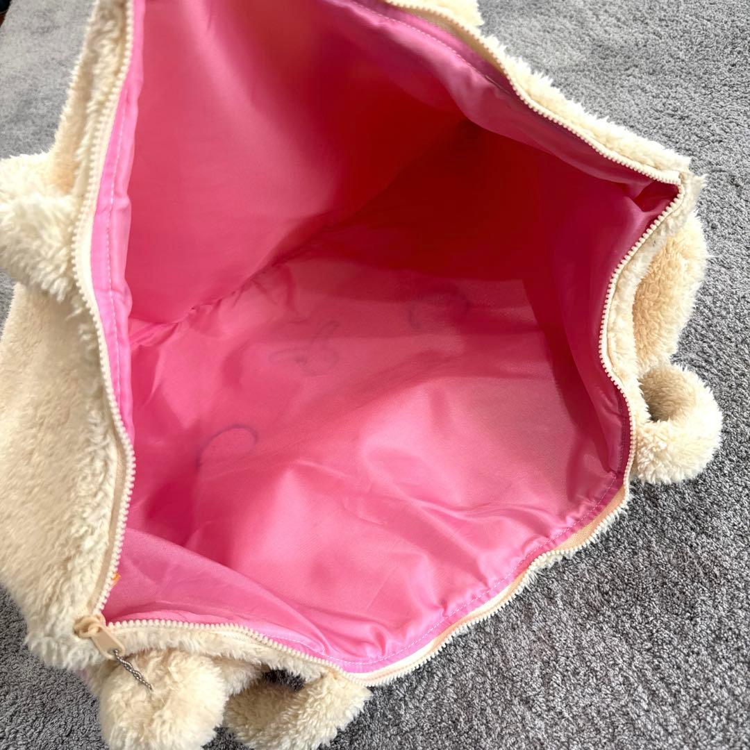 【美品】コリラックマ　トートバッグ　ボア　しっぽ　ポンポン　ビッグサイズ