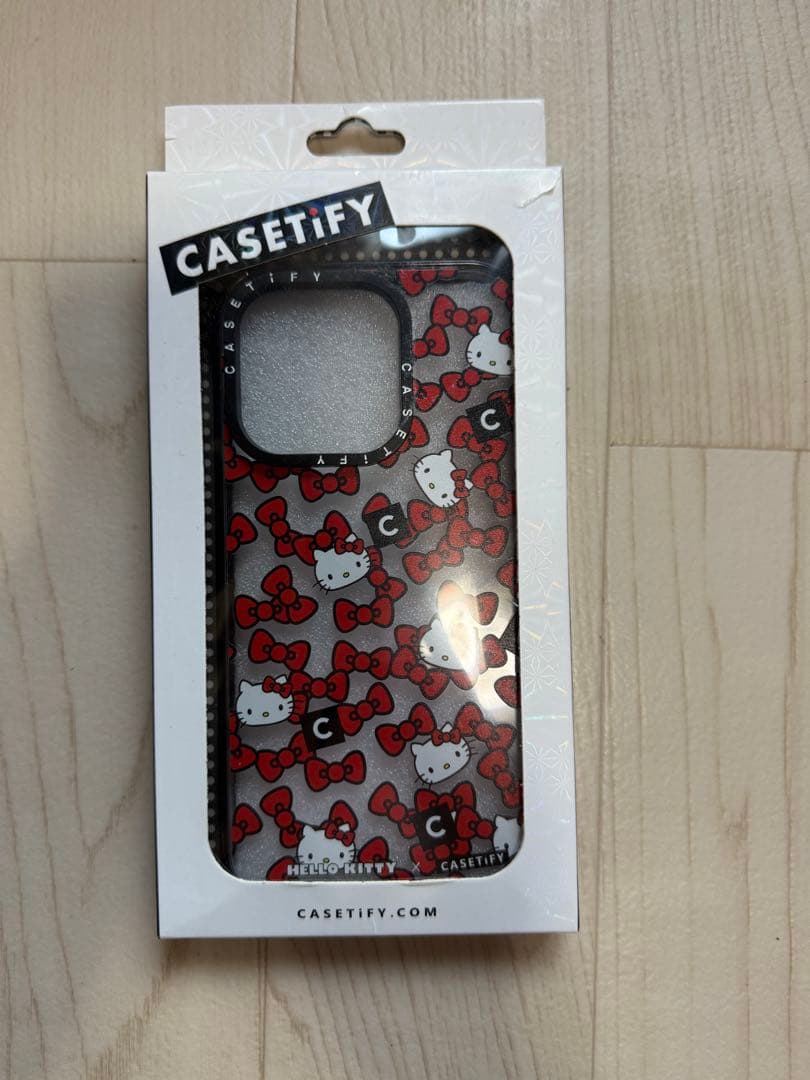 iPhone16proケース casetify キティちゃん