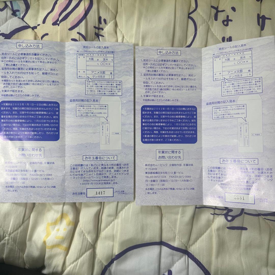 HUNTER × HUNTER 年賀状申込セット 説明書のみ