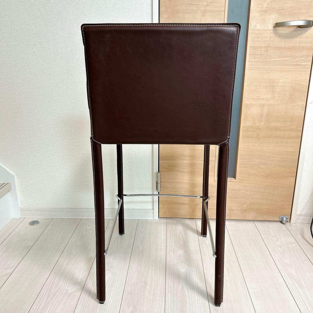 カリガリス カウンターチェア ハイチェア レザー イタリア製 ハイスツール
