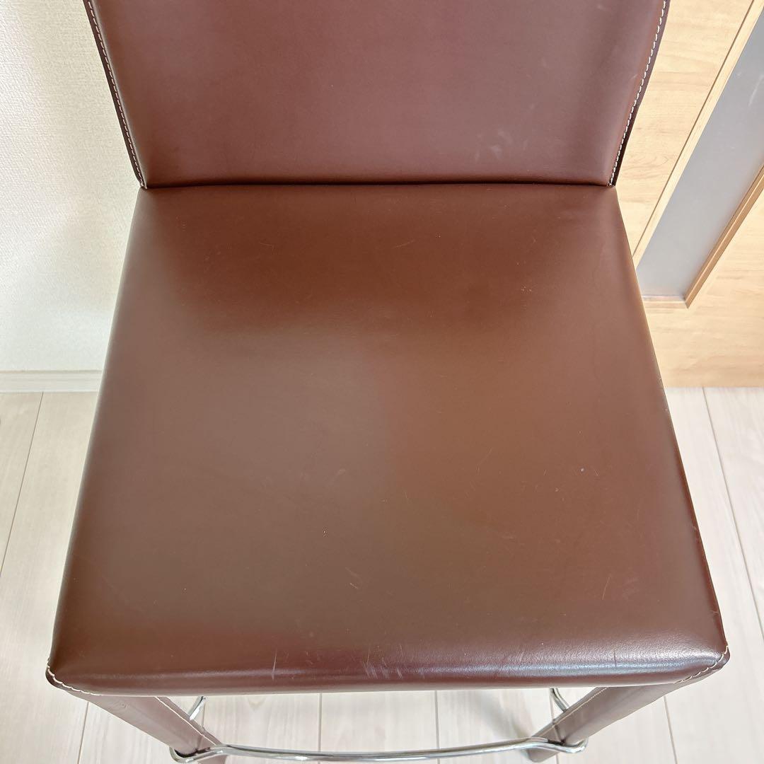 カリガリス カウンターチェア ハイチェア レザー イタリア製 ハイスツール