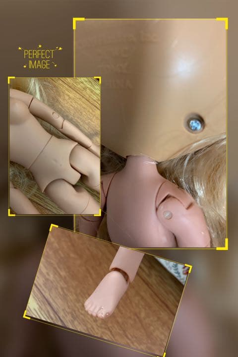 アイシードールカスタム♥ブロンド ふわふわロングパーマ