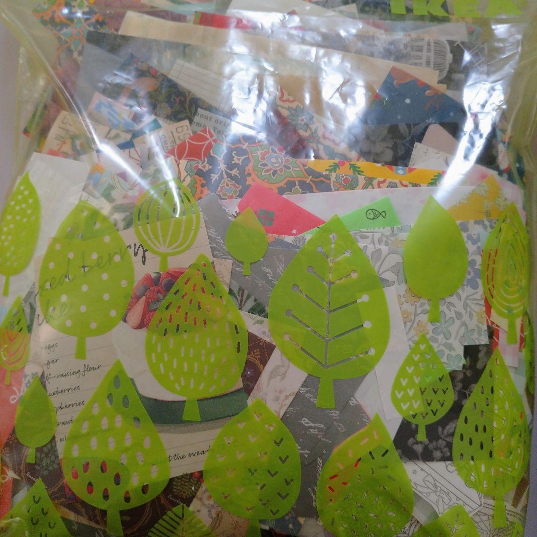 切れ端 デザインペーパー メモ 千代紙 おりがみ 工作 ちぎり絵 コラージュ