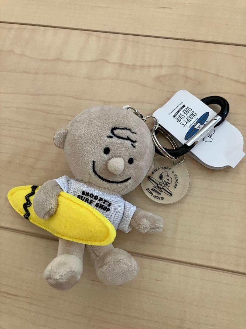 【新品未使用】スヌーピー サーフショップ チャーリーブラウンキーホルダー
