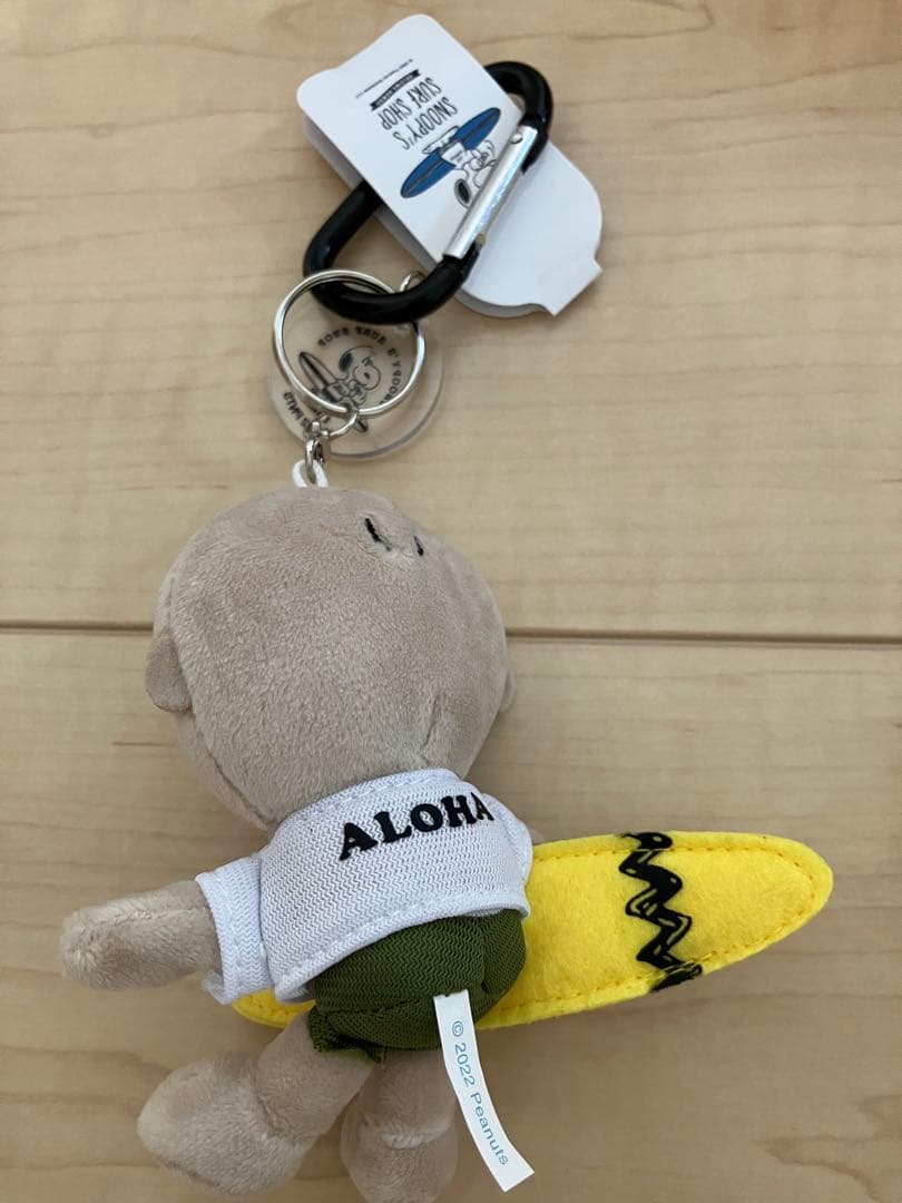 【新品未使用】スヌーピー サーフショップ チャーリーブラウンキーホルダー