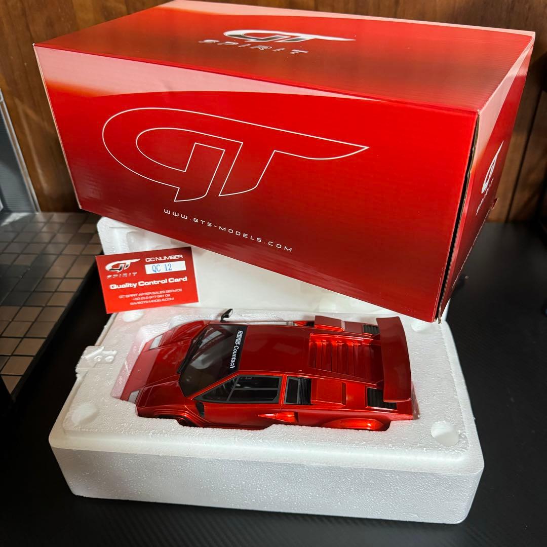 未展示品GTスピリット1/18ケーニッヒスペシャル カウンタックレッドメタリック