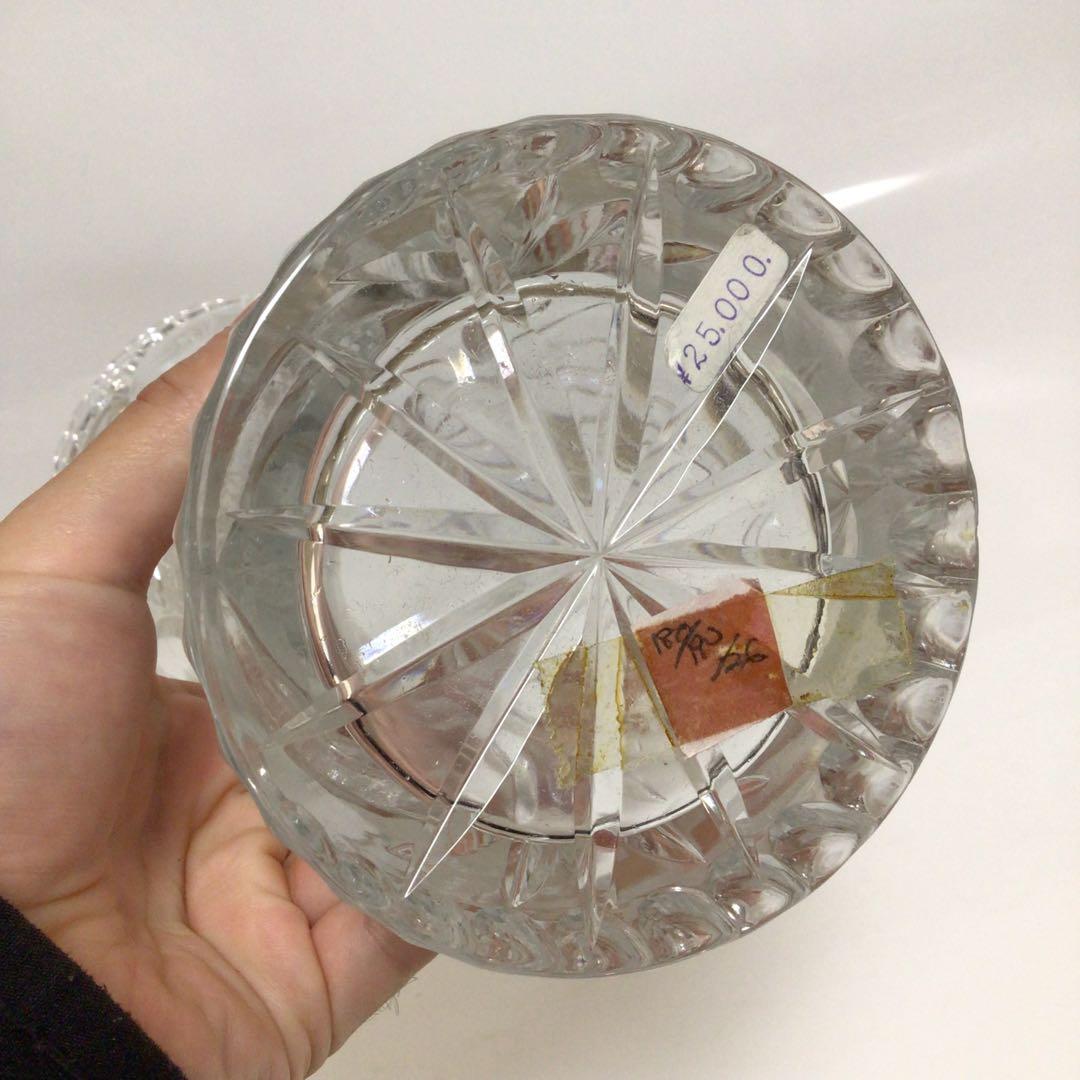 マイセン　クリスタル　LAUSITZER GLAS クリスタル花瓶　レトロ