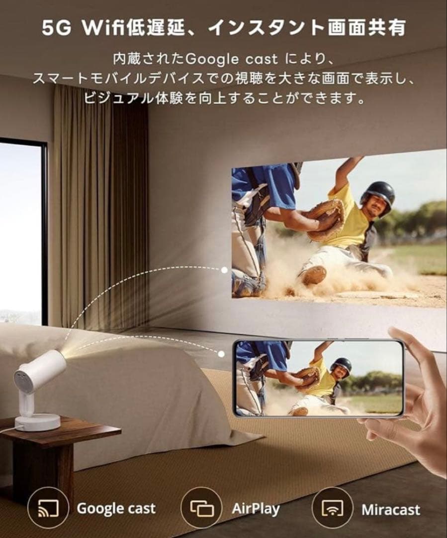 etoeプロジェクタースクリーン付き