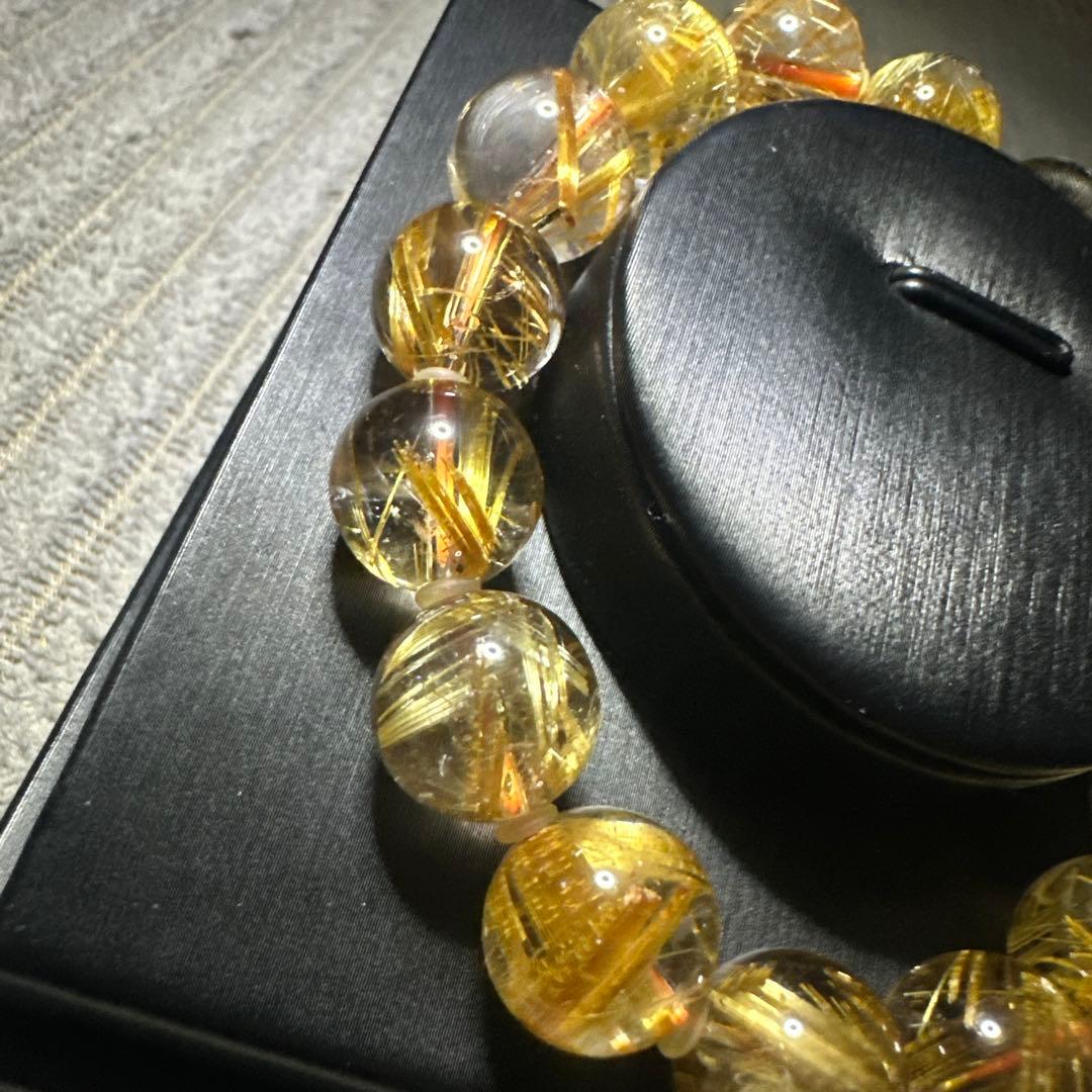 高品質　透明感抜群タイチンルチル大玉　天然石　パワーストーン