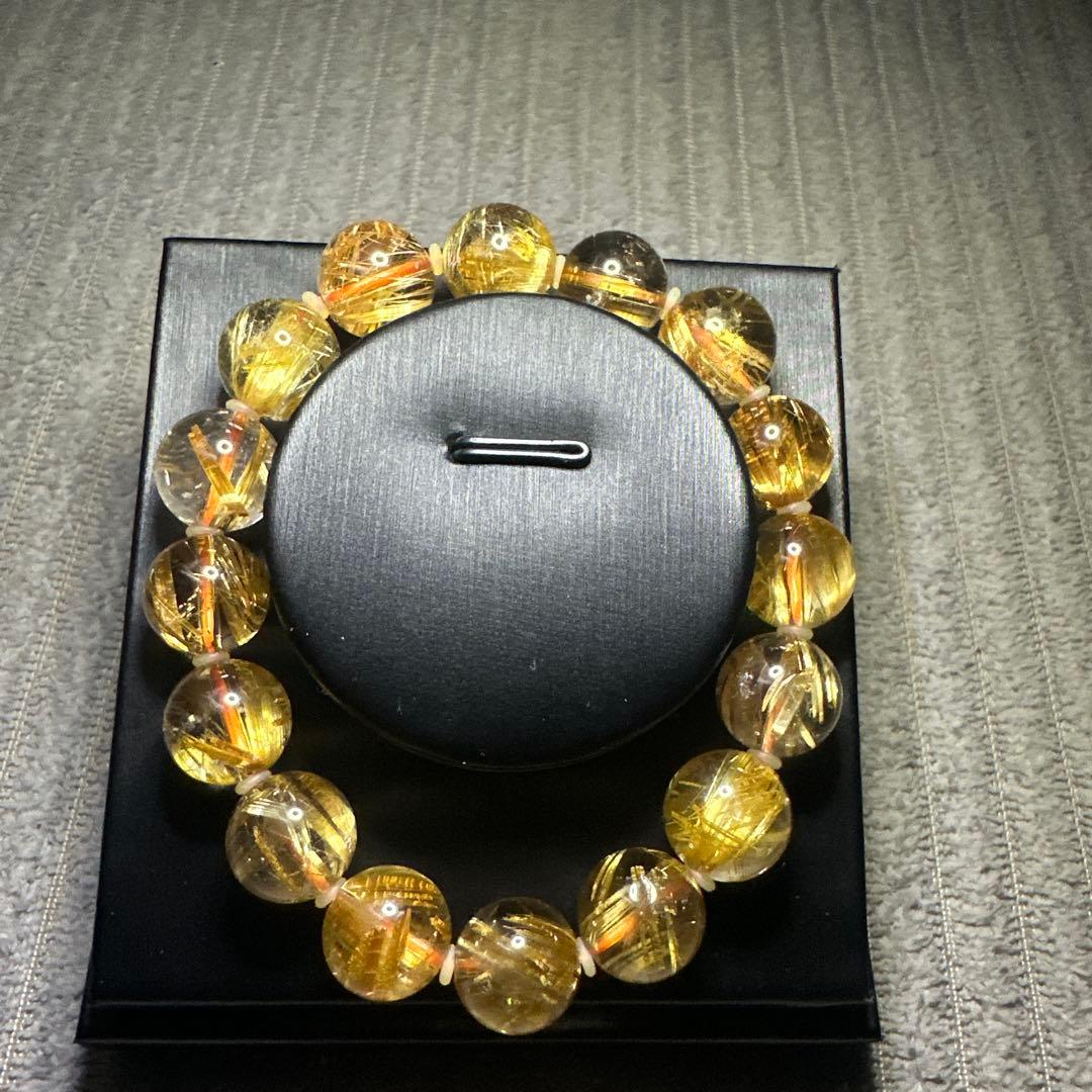 高品質　透明感抜群タイチンルチル大玉　天然石　パワーストーン