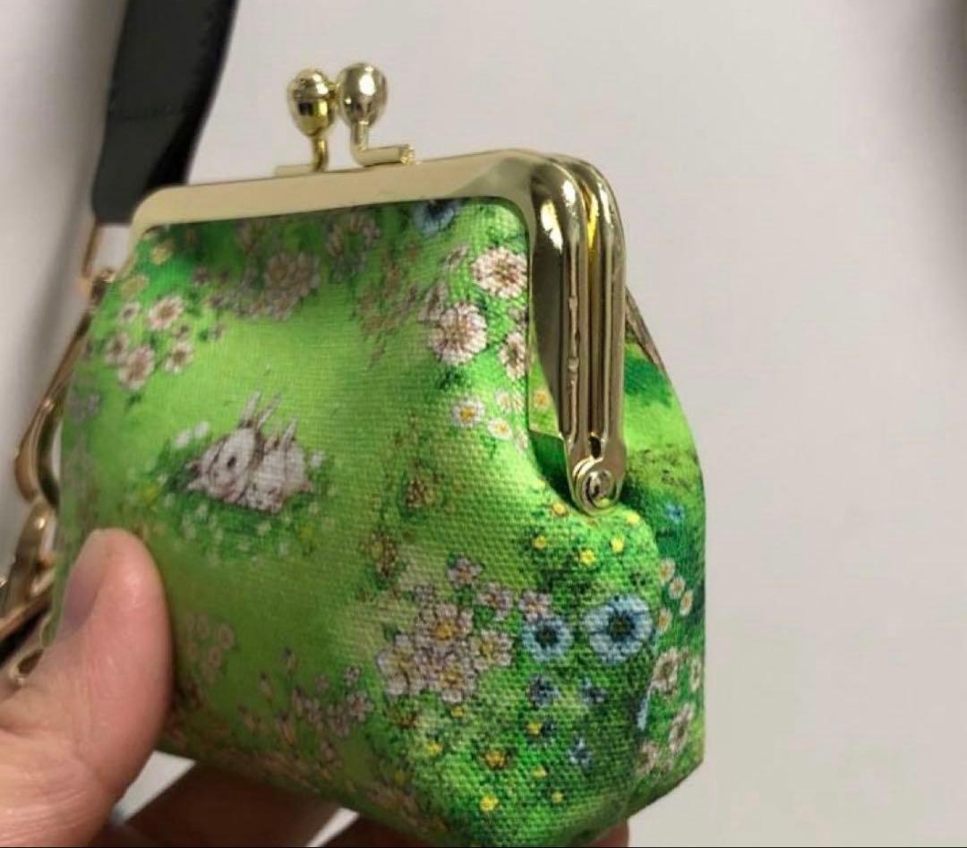 1996.ハンドメイド　ひねりふた付ショルダーバッグ　がま口付　フランシュリッペ