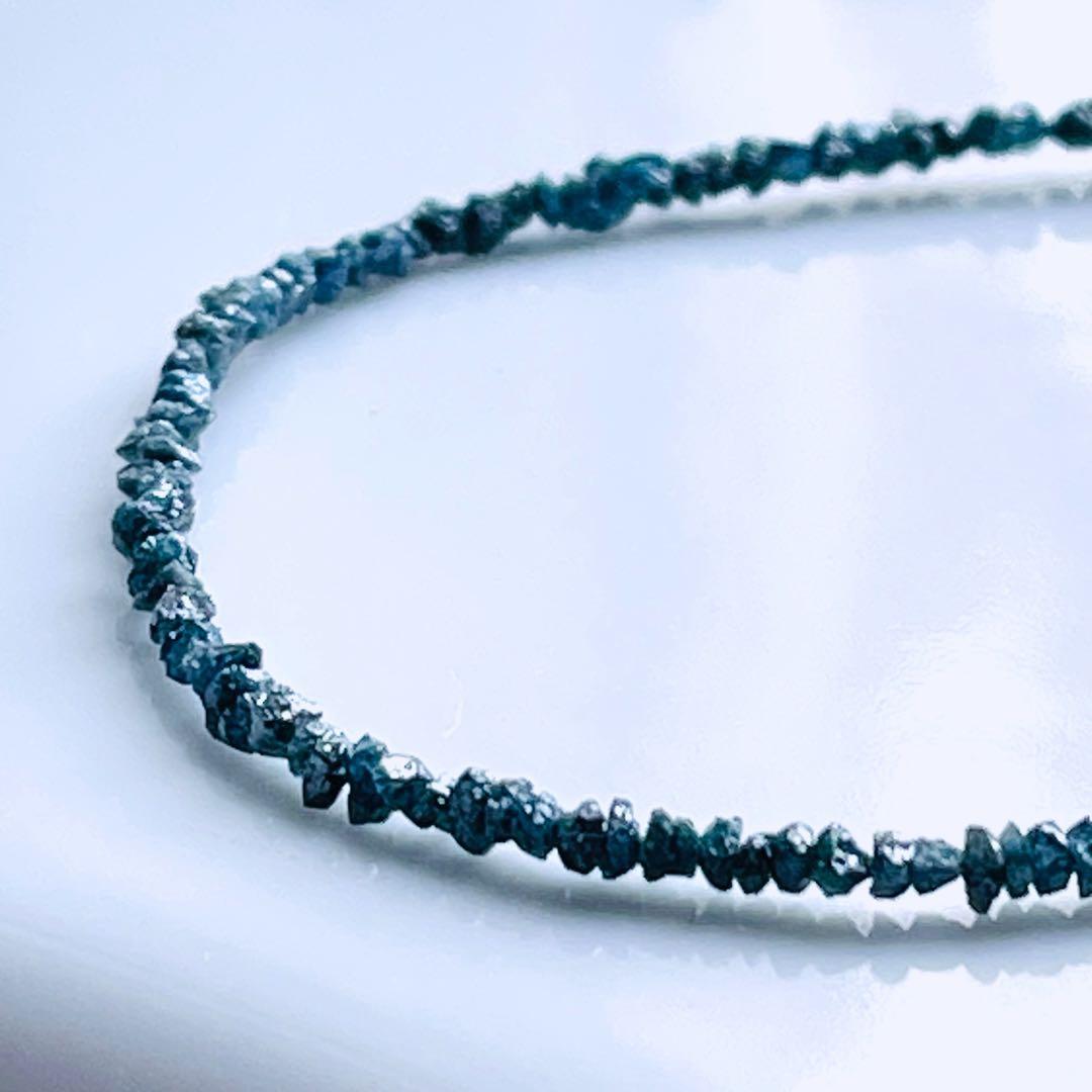 SV925 天然ブルーダイヤモンドブレス