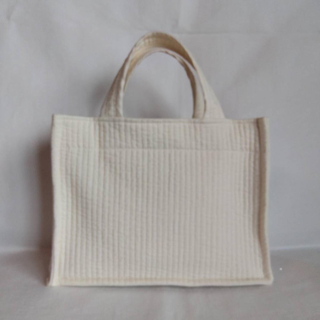 マグネット 底板ヌビ☆スクエアバッグL☆ ネイビー ヌビバッグ オフィス