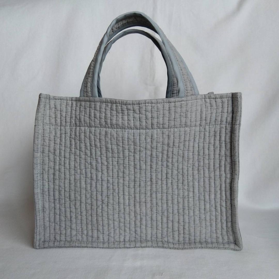 マグネット 底板ヌビ☆スクエアバッグL☆ ネイビー ヌビバッグ オフィス