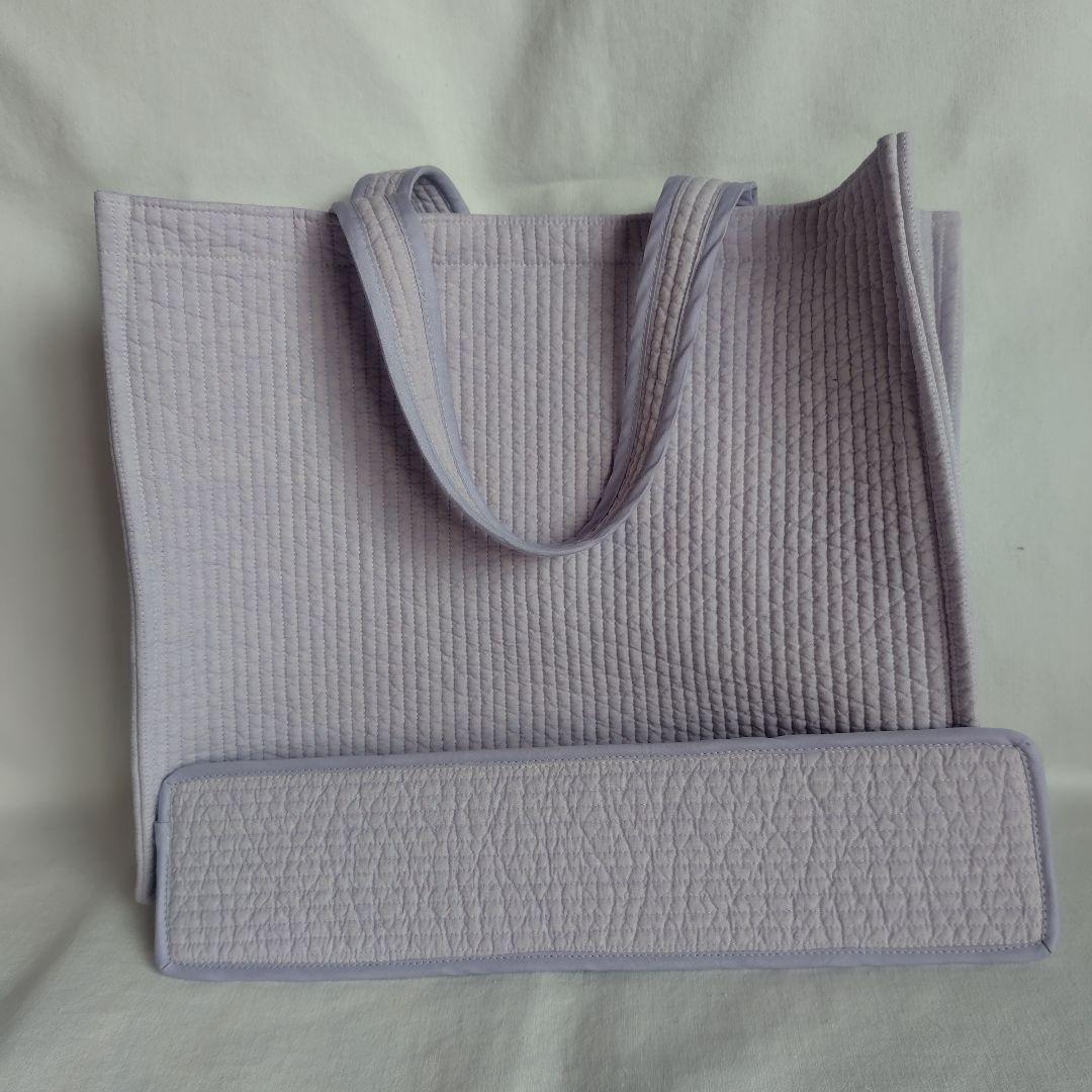 マグネット 底板ヌビ☆スクエアバッグL☆ ネイビー ヌビバッグ オフィス