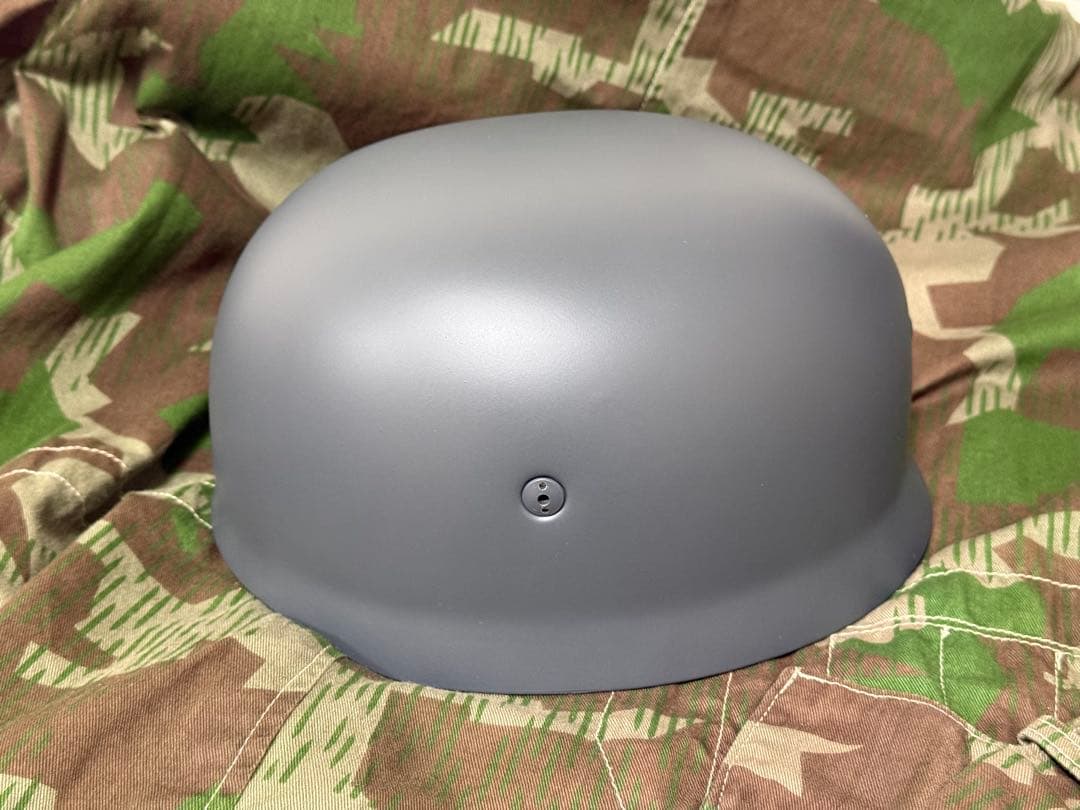 WWⅡ ドイツ軍 M38型降下猟兵ヘルメット（レプリカ）★グレー★緑の悪魔