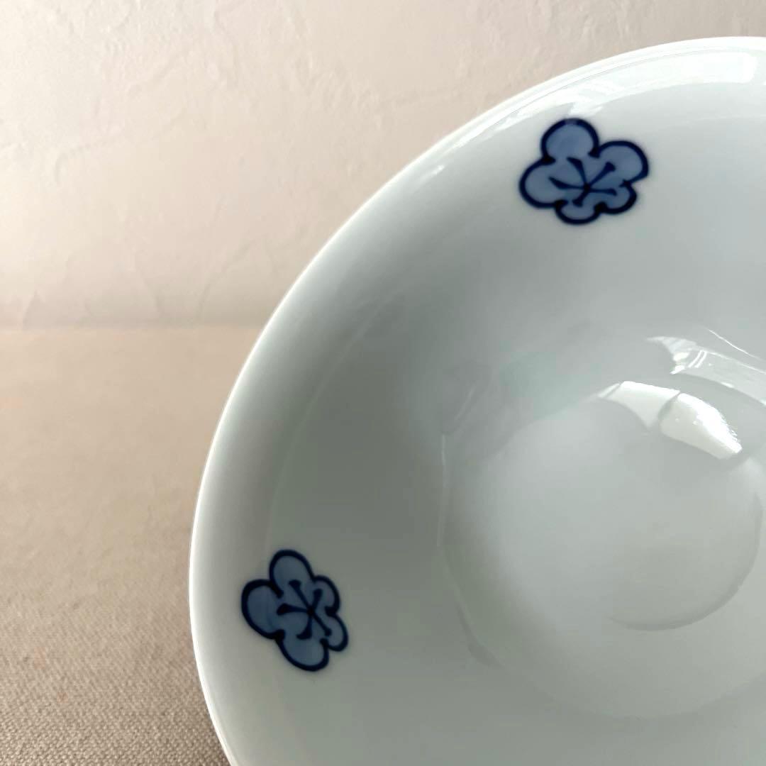 ○M847 ○源右衛門　古染風梅紋　お茶碗【未使用】　美しい