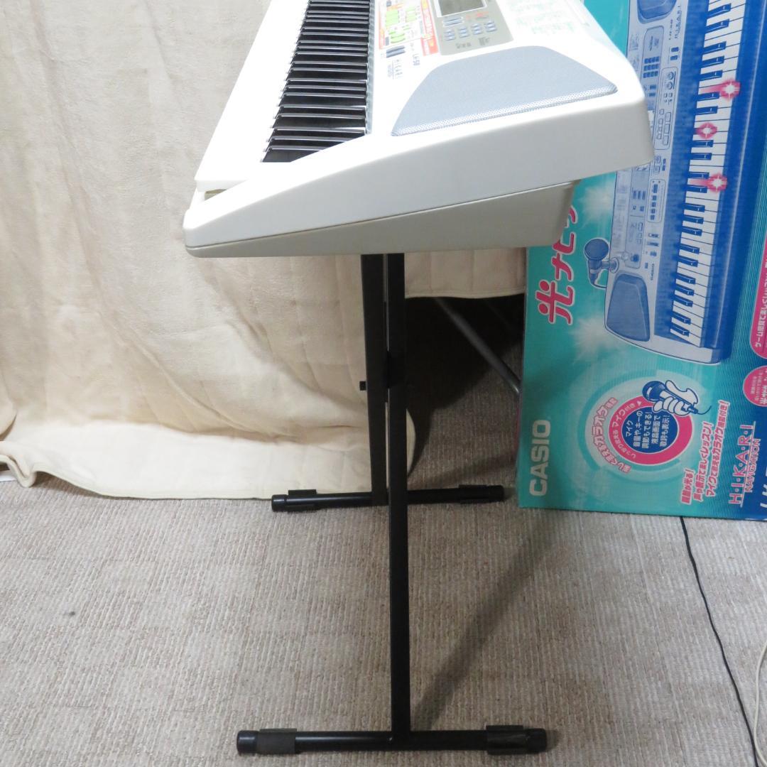 CASIO カシオ　光ナビゲーション LK-58　キーボード　台付き