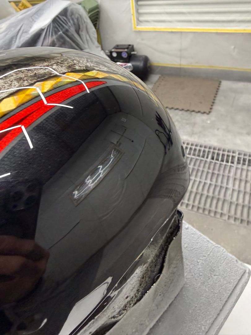 新品 装飾用 半ヘル ダックテール カスタム塗装済