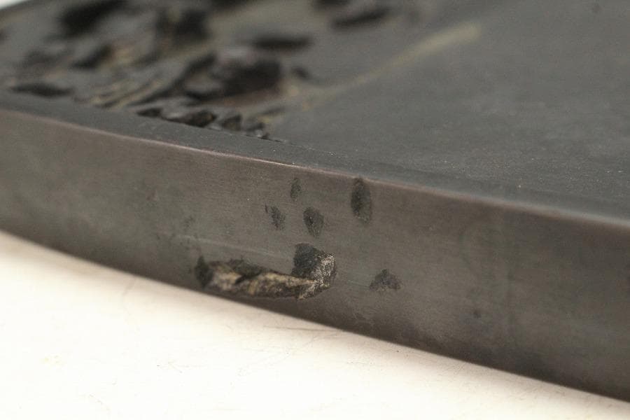 中国美術 端渓 硯 昭和47年 20万円 購入品(K-YC625)