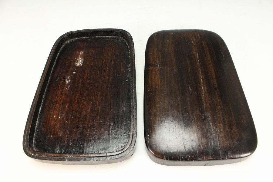 中国美術 端渓 硯 昭和47年 20万円 購入品(K-YC625)