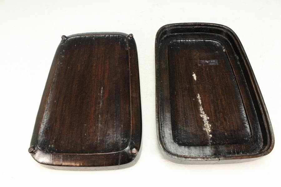 中国美術 端渓 硯 昭和47年 20万円 購入品(K-YC625)