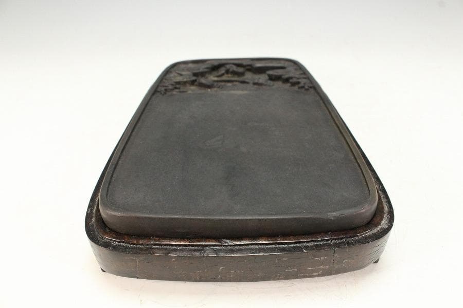 中国美術 端渓 硯 昭和47年 20万円 購入品(K-YC625)