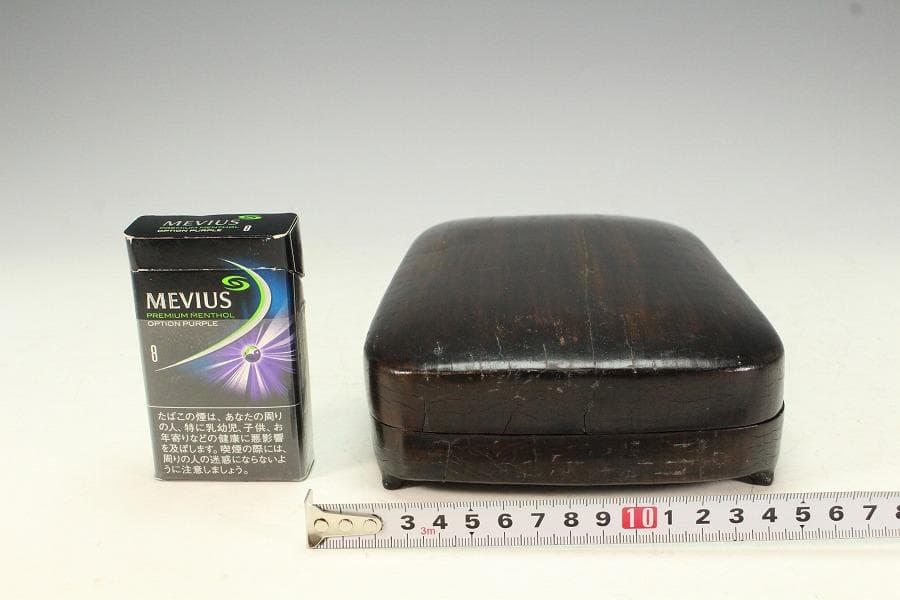 中国美術 端渓 硯 昭和47年 20万円 購入品(K-YC625)