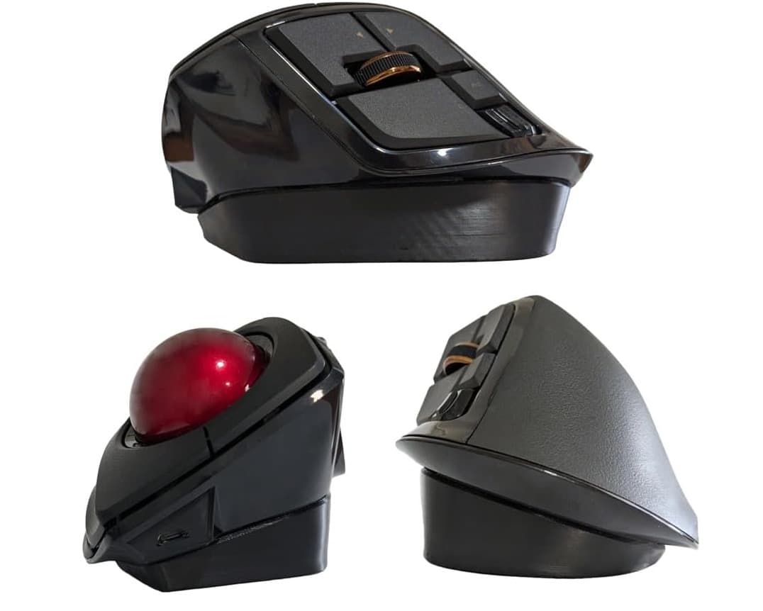 ELECOM DEFT PRO／20°傾斜台付き！／トラックボールマウス／超美品