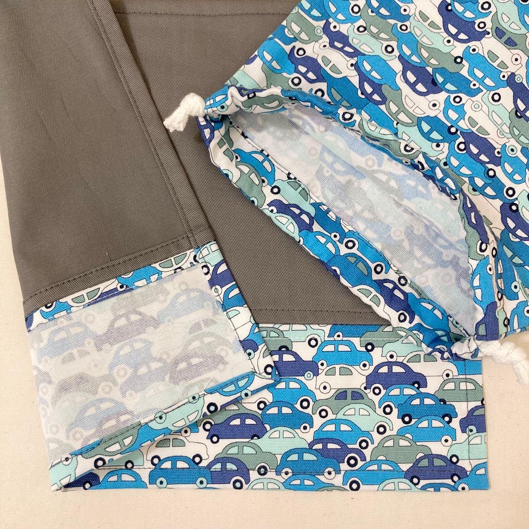 《LIBERTY生地使用》通園通学グッズ　5点セット(カーズ　車)