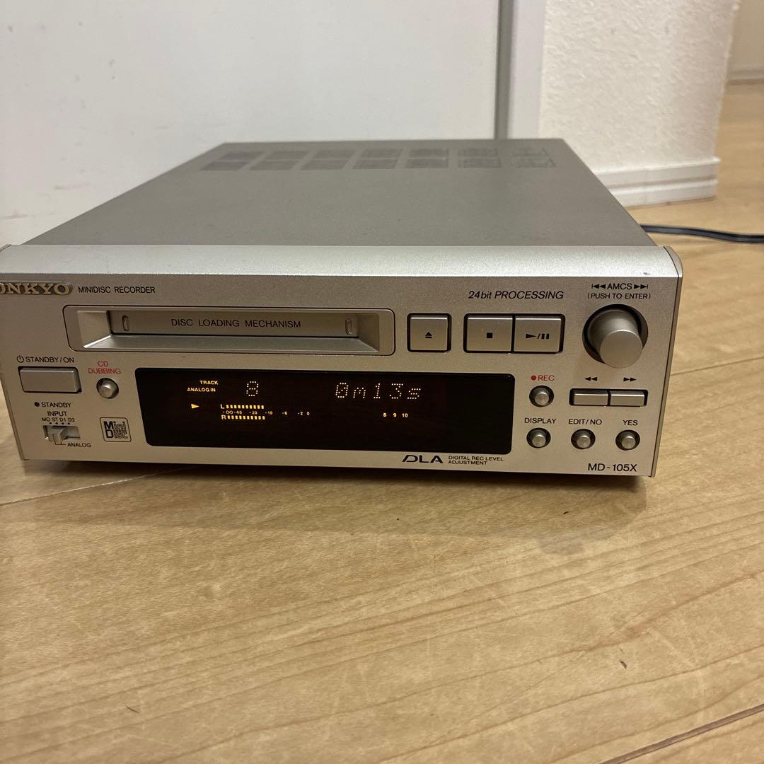【動作品】ONKYO オンキョー MDデッキ MD-105X