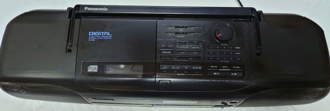 Panasonic　ステレオCDダブルカセットラジオ　RX-DT80【状態難】