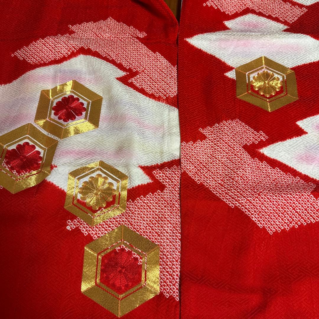 七五三　7歳　正絹着物　袋帯、長襦袢、小物セット　 18ー12