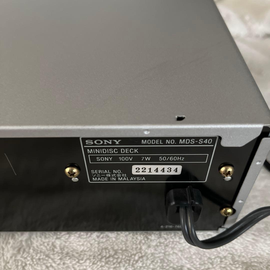 SONY ソニー　MDS-S40 　MDデッキ 本体のみ　ジャンク品