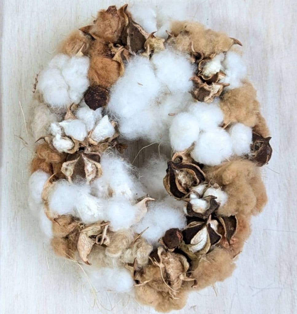 専用＊感謝sale＊コットン&木の実　アンティーク　 ドライフラワーリース