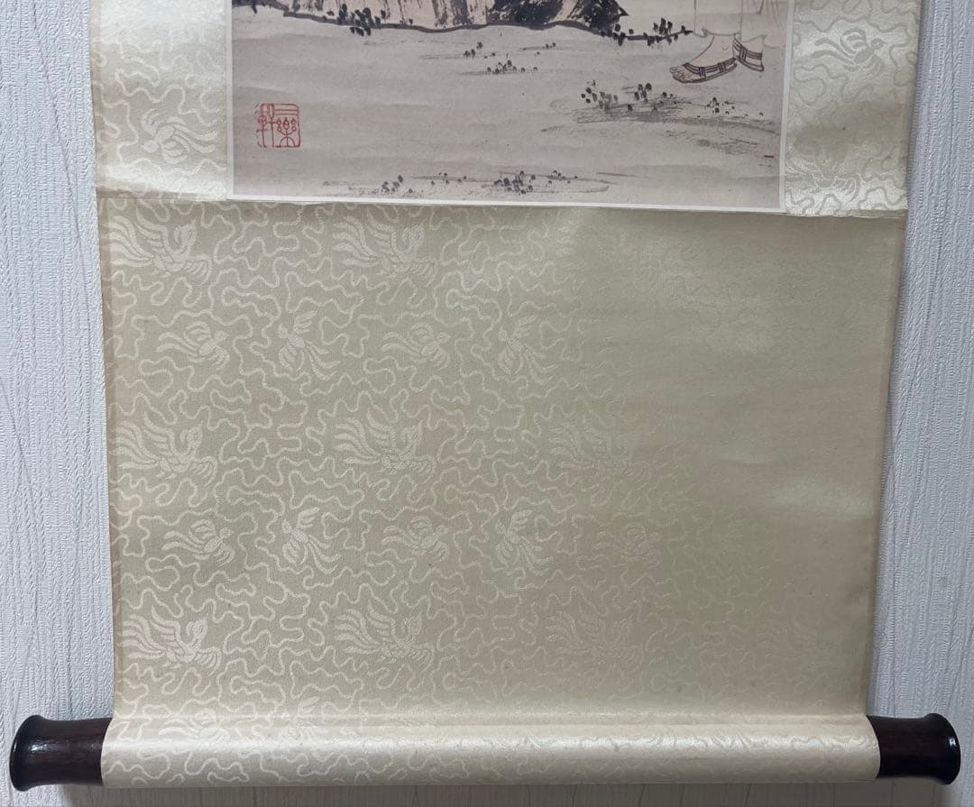 複製／中国画／掛け軸　溥心畬（溥濡）［羅漢図］紙本　印刷 送料込み！