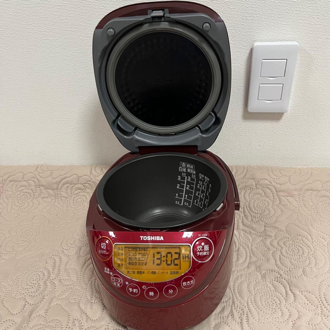東芝 IH炊飯ジャー RC6XM 2020年製 炊飯器 3.5合炊き