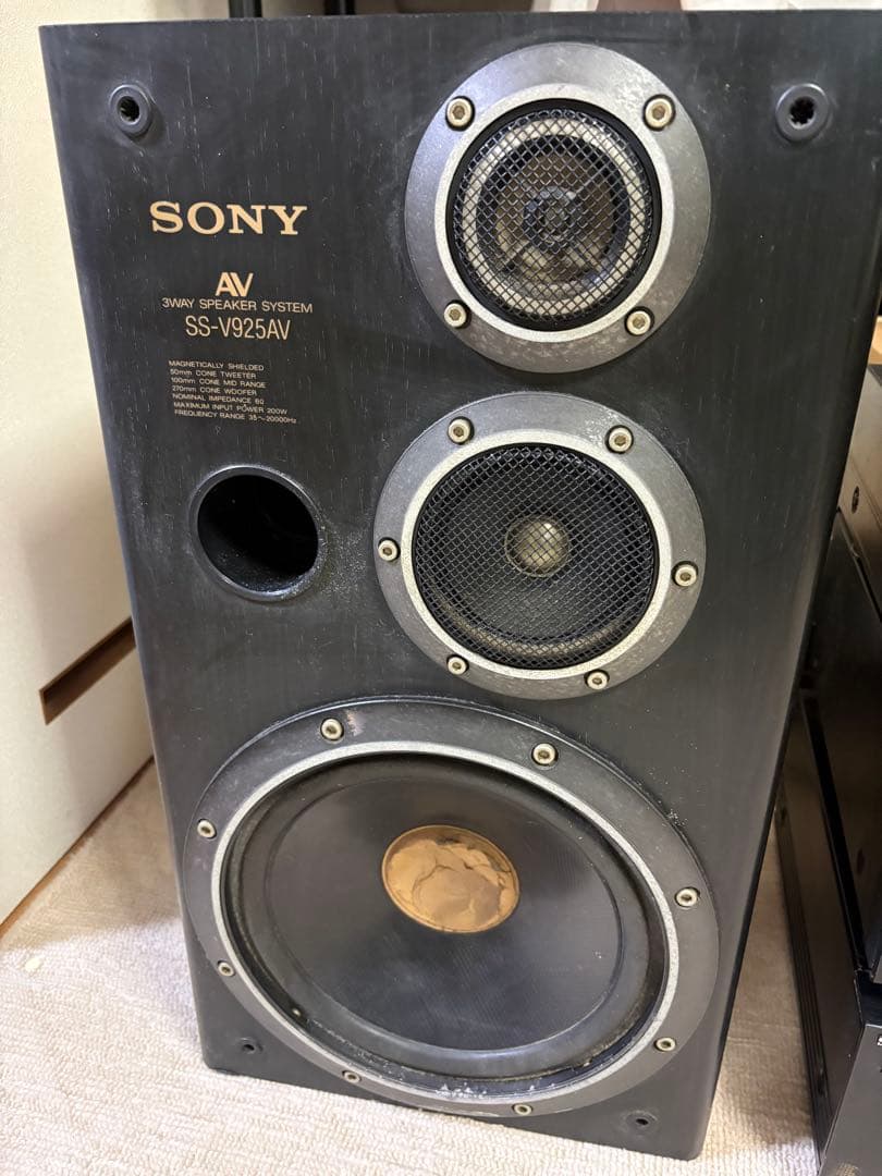 SONYAVアンプ、パワーアンプ、スピーカー CDデッキ(ビクター)オーディオ