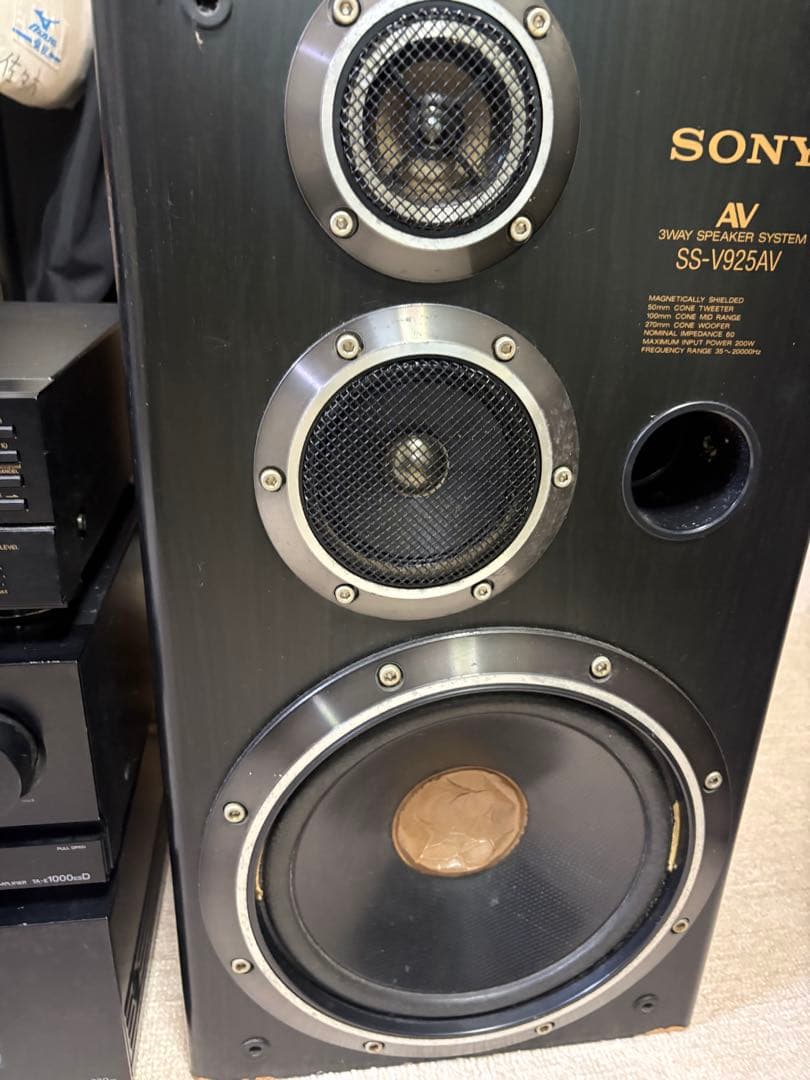 SONYAVアンプ、パワーアンプ、スピーカー CDデッキ(ビクター)オーディオ