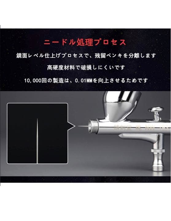 新品 鋳剣堂 魂NW193 0.3㍉エアブラシセット ダブルアクション